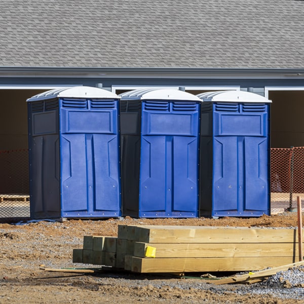 are there any restrictions on where i can place the portable restrooms during my rental period in Edwardsport